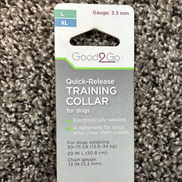 Training Collar for Dogs - Size L/XL, fits 30-75 lb dogs, Adjustable - Picture 2 of 3